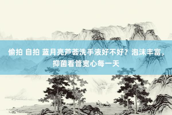 偷拍 自拍 蓝月亮芦荟洗手液好不好？泡沫丰富，抑菌看管宽心每一天